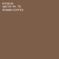 #7C5E49 - Roman Coffee Color Image